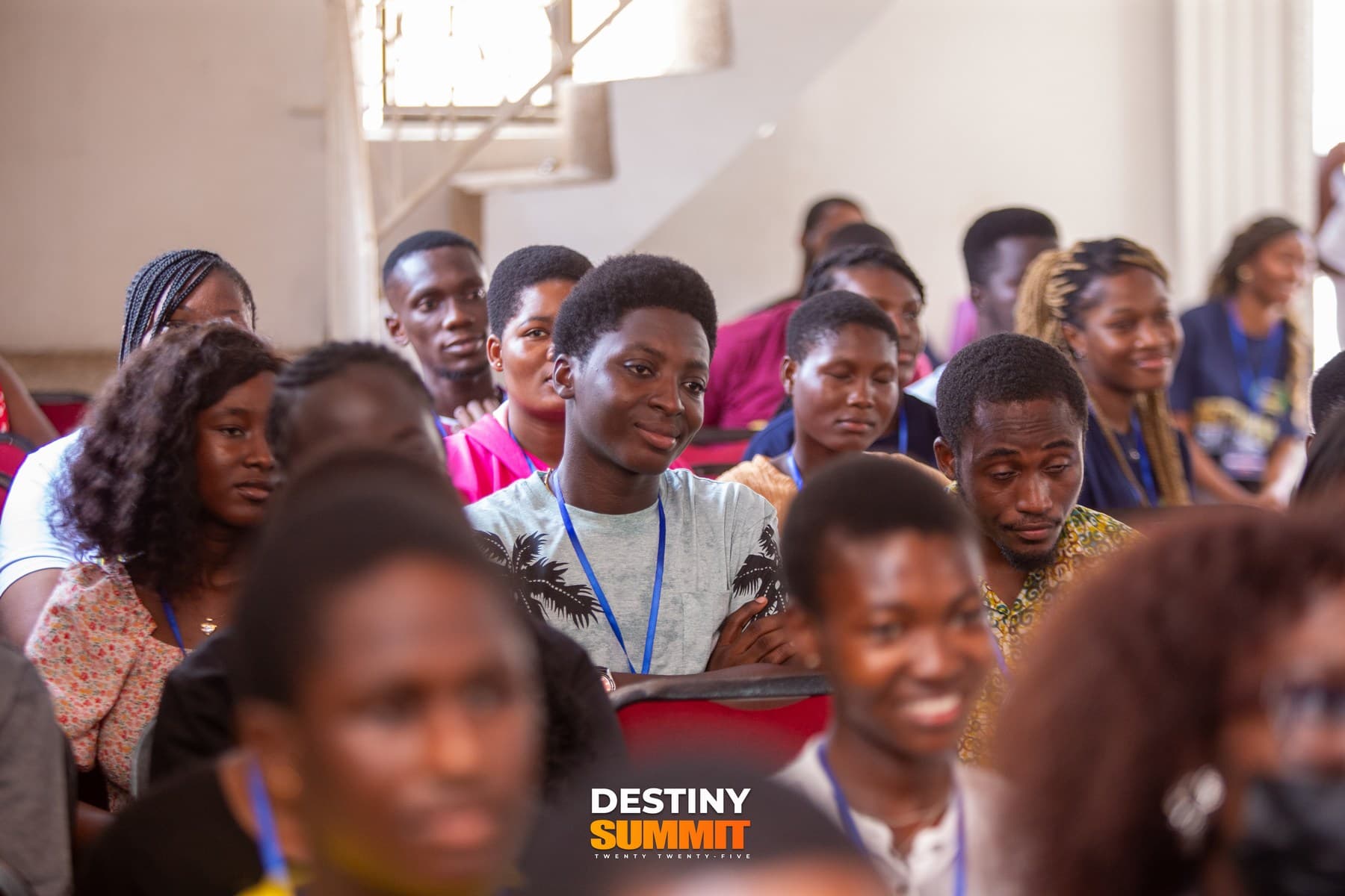 Students laughing